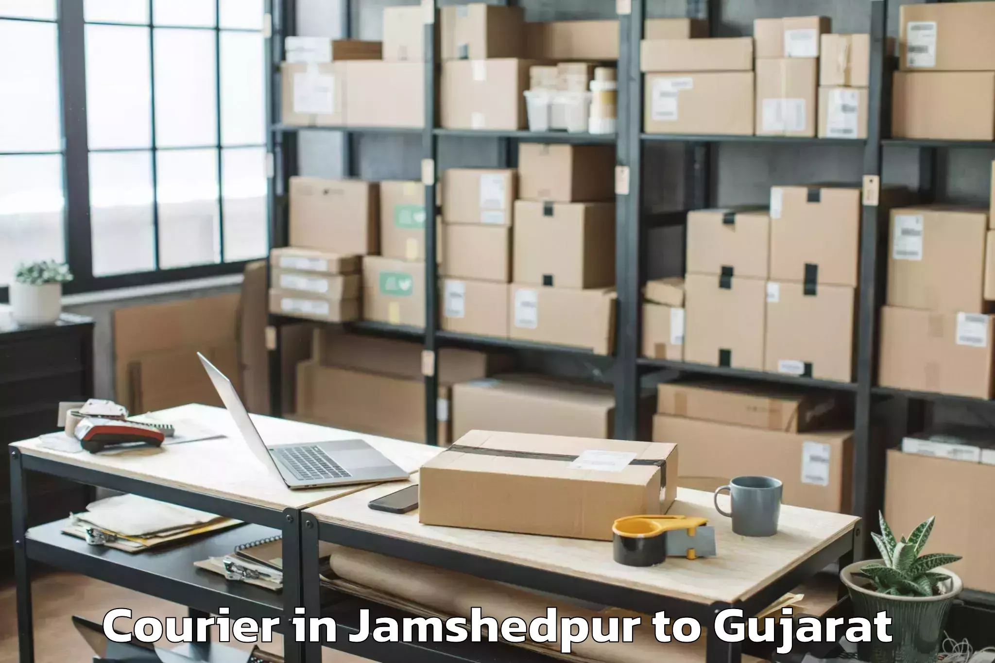 Book Jamshedpur to Jhulasan Courier Online